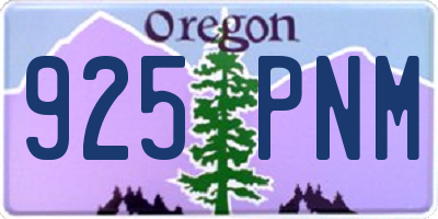 OR license plate 925PNM
