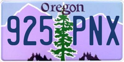 OR license plate 925PNX