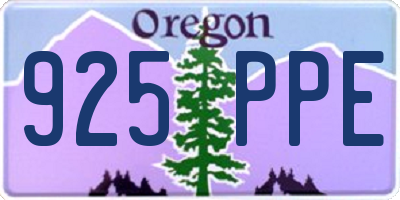OR license plate 925PPE
