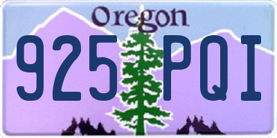 OR license plate 925PQI