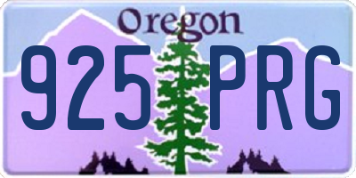 OR license plate 925PRG