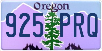 OR license plate 925PRQ