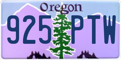OR license plate 925PTW