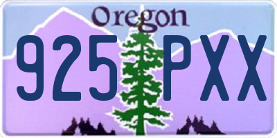 OR license plate 925PXX
