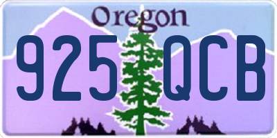 OR license plate 925QCB