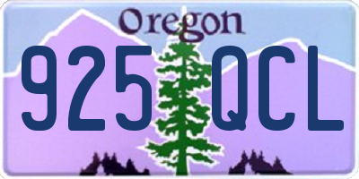 OR license plate 925QCL