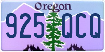 OR license plate 925QCQ