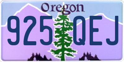 OR license plate 925QEJ