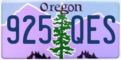 OR license plate 925QES