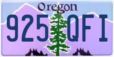 OR license plate 925QFI