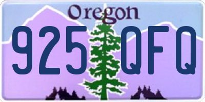 OR license plate 925QFQ