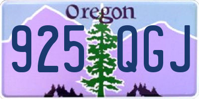 OR license plate 925QGJ