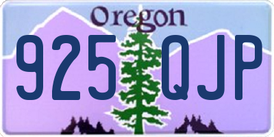 OR license plate 925QJP