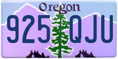 OR license plate 925QJU