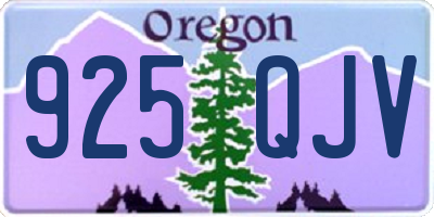 OR license plate 925QJV