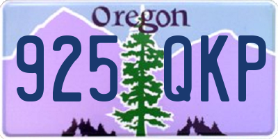 OR license plate 925QKP