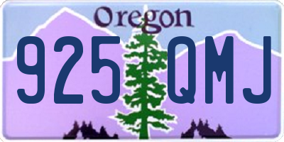 OR license plate 925QMJ