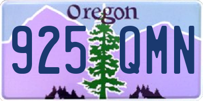 OR license plate 925QMN