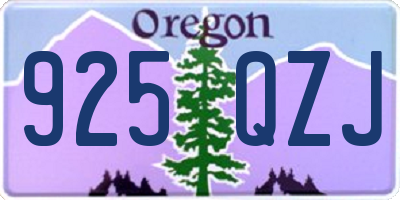 OR license plate 925QZJ