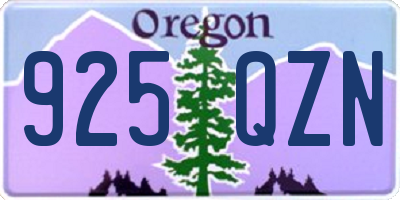 OR license plate 925QZN
