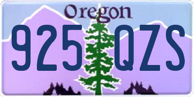 OR license plate 925QZS