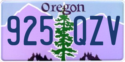 OR license plate 925QZV
