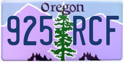 OR license plate 925RCF