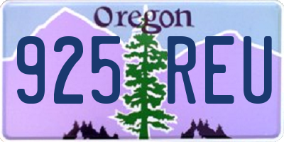 OR license plate 925REU