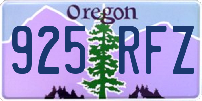OR license plate 925RFZ