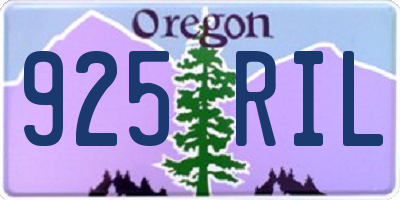 OR license plate 925RIL