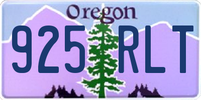 OR license plate 925RLT