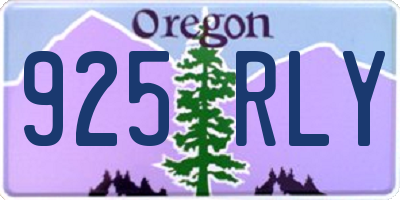 OR license plate 925RLY
