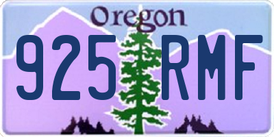 OR license plate 925RMF