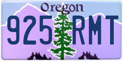OR license plate 925RMT