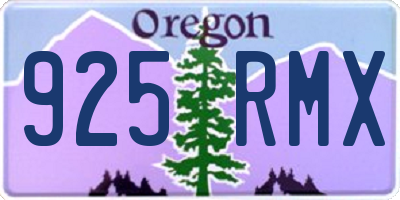 OR license plate 925RMX