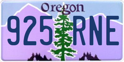OR license plate 925RNE