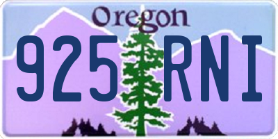 OR license plate 925RNI