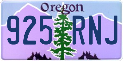 OR license plate 925RNJ