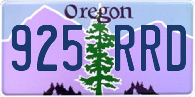OR license plate 925RRD