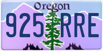 OR license plate 925RRE