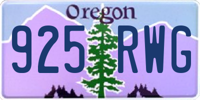 OR license plate 925RWG
