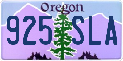 OR license plate 925SLA