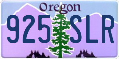 OR license plate 925SLR