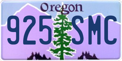 OR license plate 925SMC