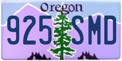 OR license plate 925SMD