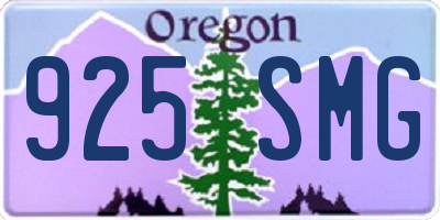 OR license plate 925SMG