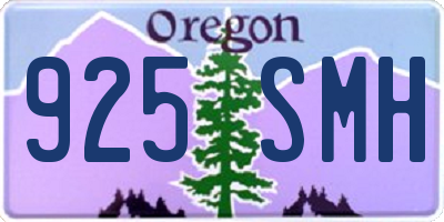 OR license plate 925SMH