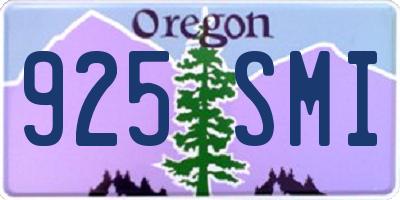 OR license plate 925SMI