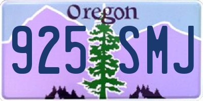 OR license plate 925SMJ