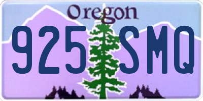OR license plate 925SMQ
